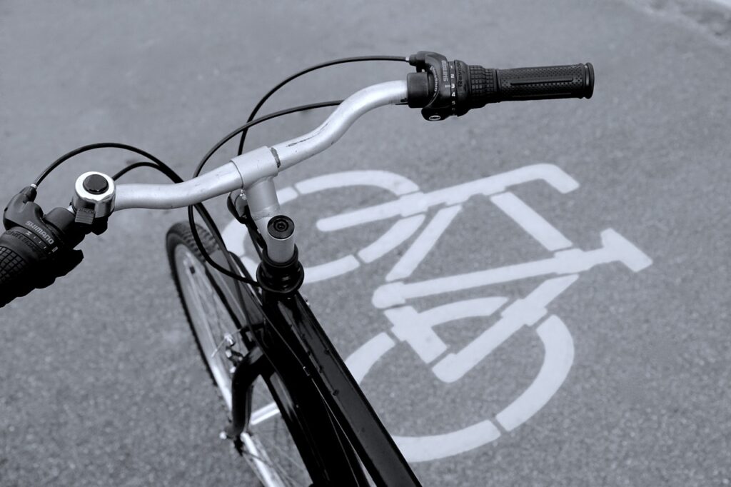 bicycle path, bike sign, bicycle