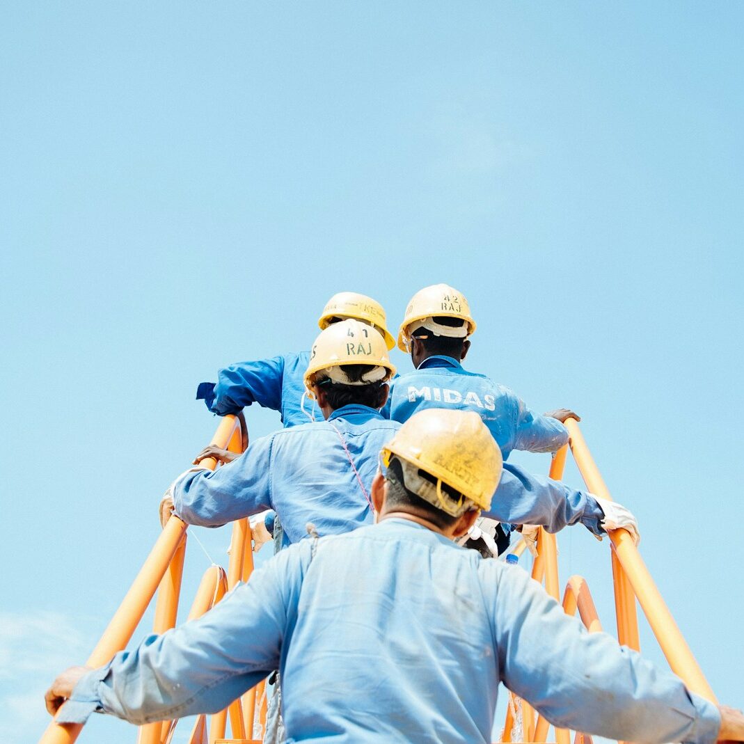 group of person on stairs